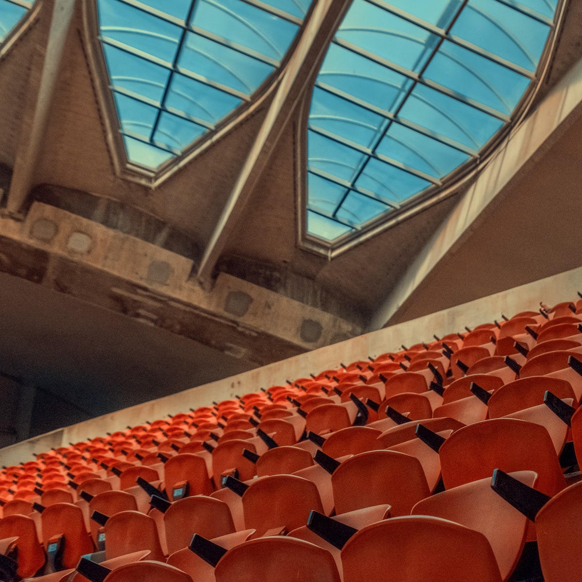 Chairs in Olympic Stadium